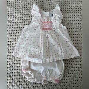 Janie and Jack Pink Floral Kids Matching Set